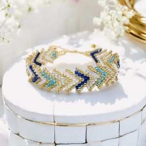 Archipelago Woven Seed Bead Bracelet